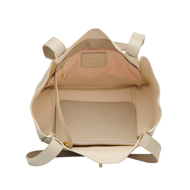 Bej Hakiki Deri Kadın Omuz Çantası - S26Y1BC80528-B19 - 4