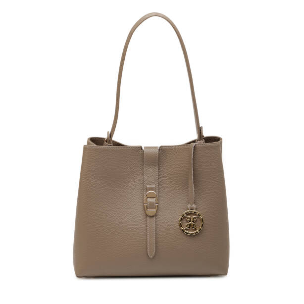 Bej Hakiki Deri Kadın Omuz Çantası - S26Y1BC80532-S95 - 1