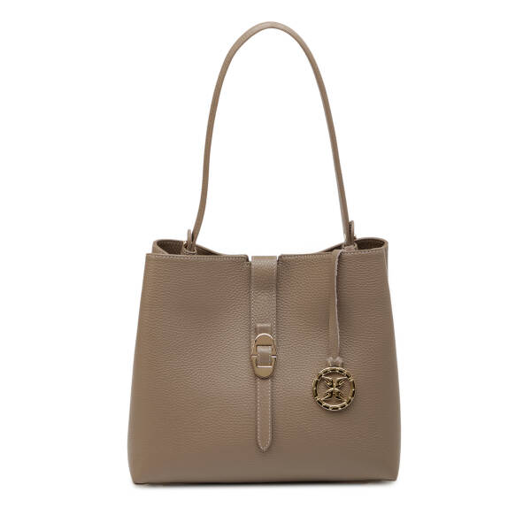 Bej Hakiki Deri Kadın Omuz Çantası - S26Y1BC80532-S95 - 1