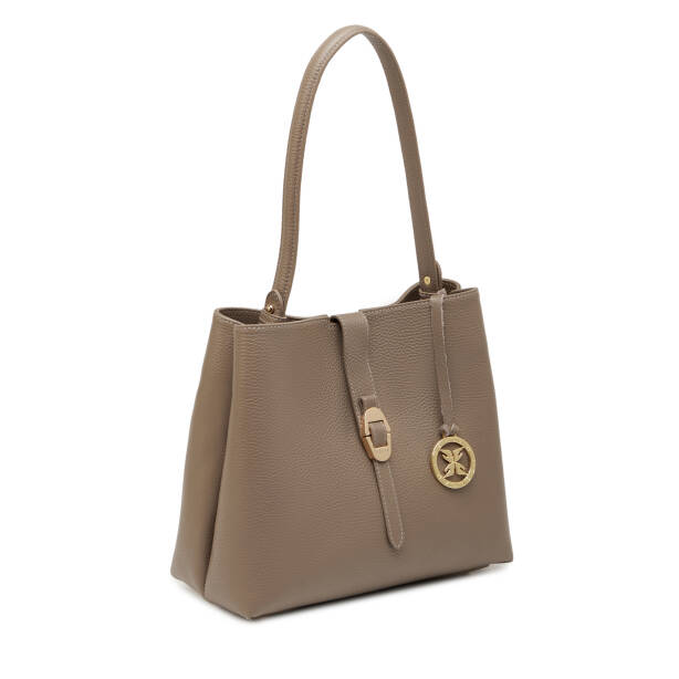 Bej Hakiki Deri Kadın Omuz Çantası - S26Y1BC80532-S95 - 2