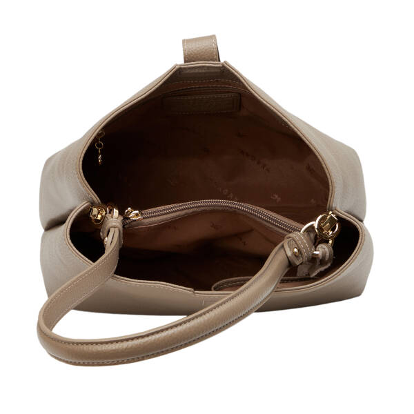 Bej Hakiki Deri Kadın Omuz Çantası - S26Y1BC80532-S95 - 4