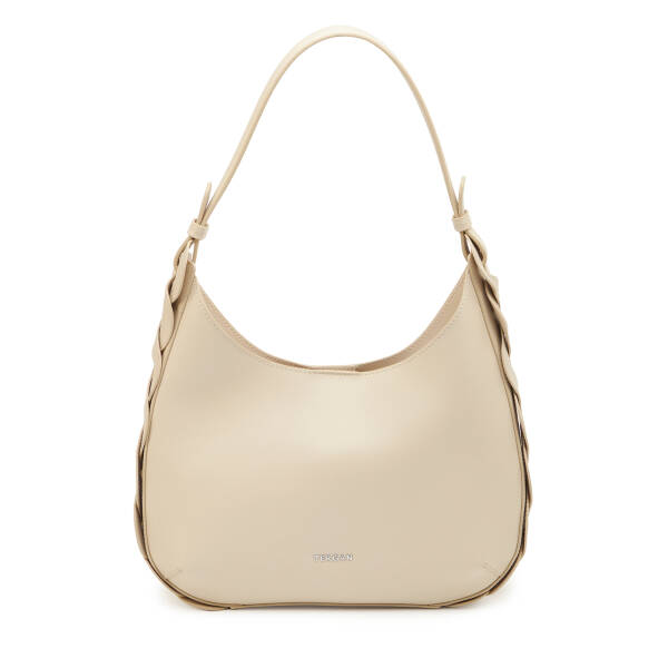 Bej Hakiki Deri Kadın Omuz Çantası - S26Y1BC80545-A56 - 1