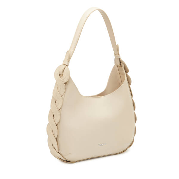 Bej Hakiki Deri Kadın Omuz Çantası - S26Y1BC80545-A56 - 2