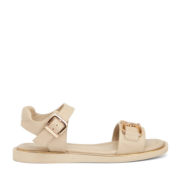 Bej Hakiki Deri Kadın Sandalet - K25Y1SN67769-A25 - 1