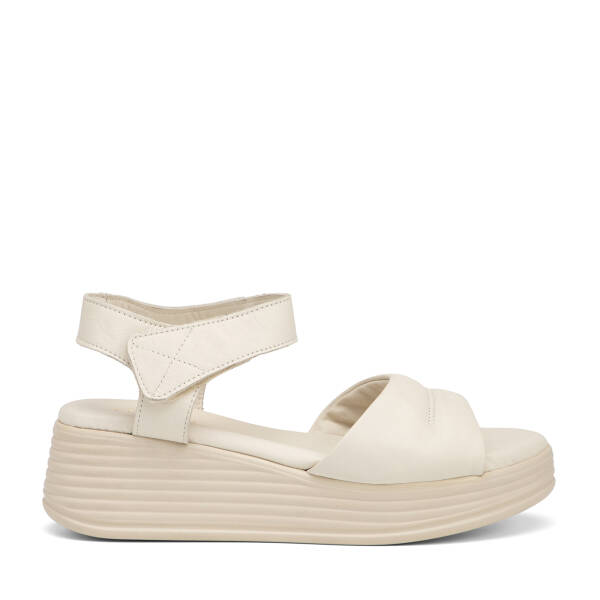 Bej Hakiki Deri Kadın Sandalet - K25Y1SN67986-A25 - 1