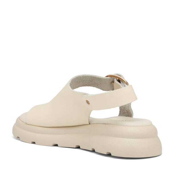 Bej Hakiki Deri Kadın Sandalet - K25Y1SN67992-A25 - 4