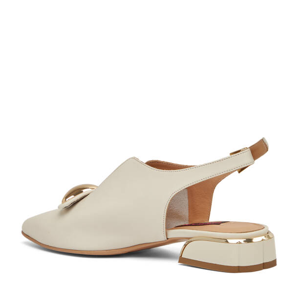 Bej Hakiki Deri Kadın Sandalet - K26Y1AY68566-A25 - Tergan