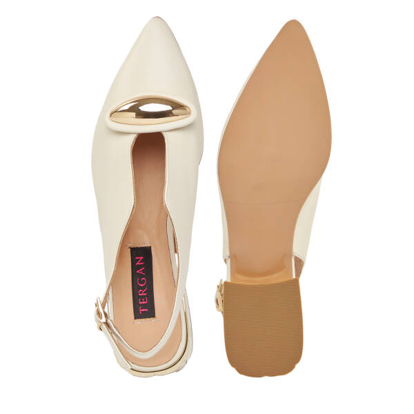 Bej Hakiki Deri Kadın Sandalet - K26Y1AY68566-A25 - 6