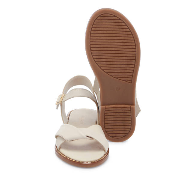 Bej Hakiki Deri Kadın Sandalet - K26Y1SN68581-S5Y - 4