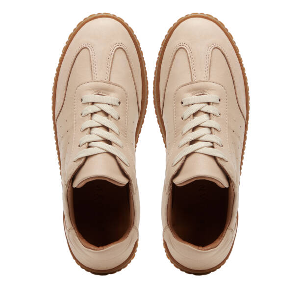 Bej Hakiki Deri Kadın Sneaker - K25I1AY67842-A25 - 5