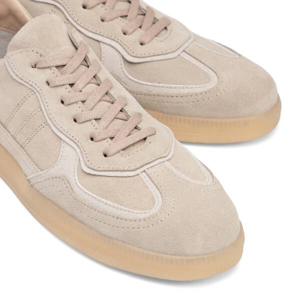 Bej Hakiki Deri Kadın Sneaker - K26I1AY68412-B79 - 3