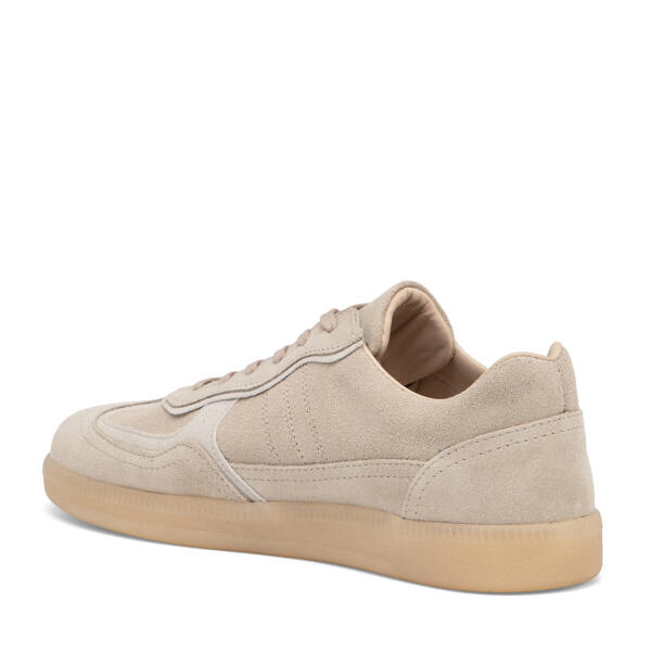 Bej Hakiki Deri Kadın Sneaker - K26I1AY68412-B79 - 4
