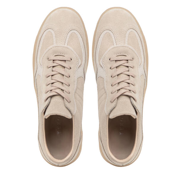 Bej Hakiki Deri Kadın Sneaker - K26I1AY68412-B79 - 5