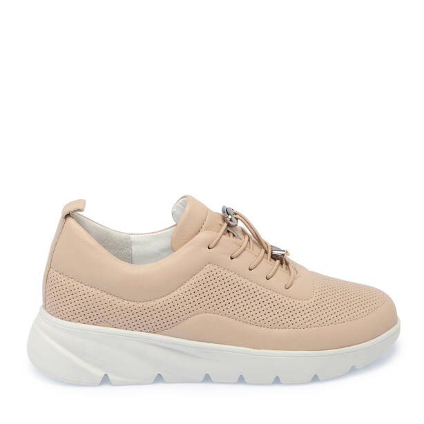 Bej Hakiki Deri Kadın Sneaker - K26I1AY68423-A25 - 1