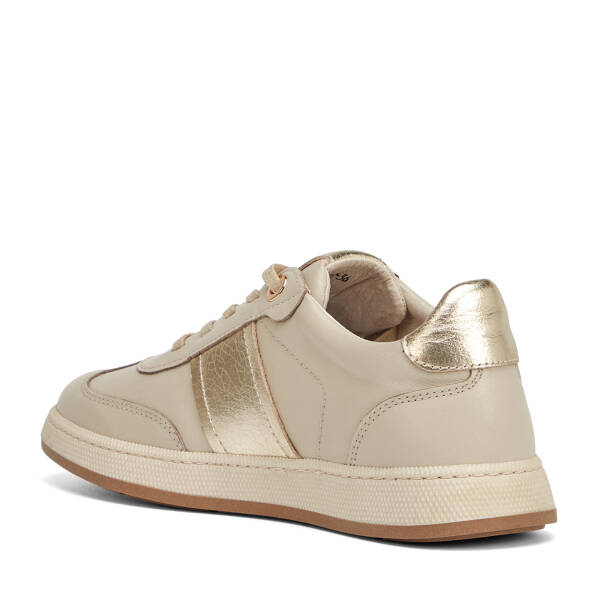Bej Hakiki Deri Kadın Sneaker - K26I1AY68462-Q5Q - 4