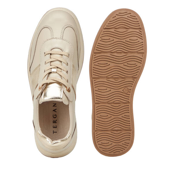 Bej Hakiki Deri Kadın Sneaker - K26I1AY68462-Q5Q - 6