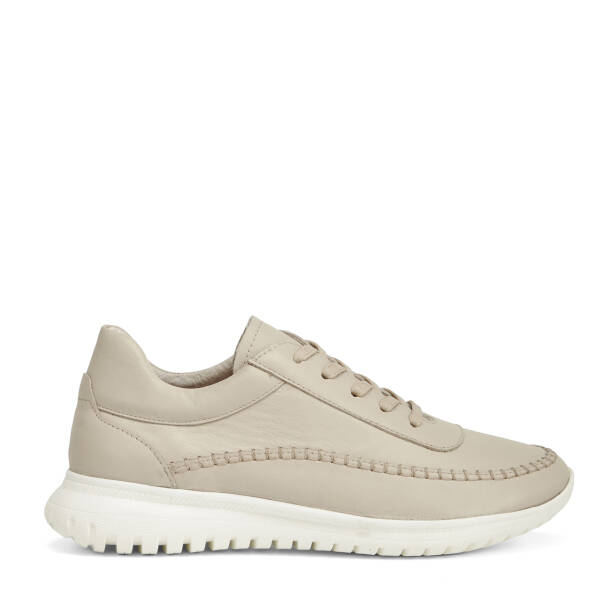Bej Hakiki Deri Kadın Sneaker - K26I1AY68464-Q5Q - 1