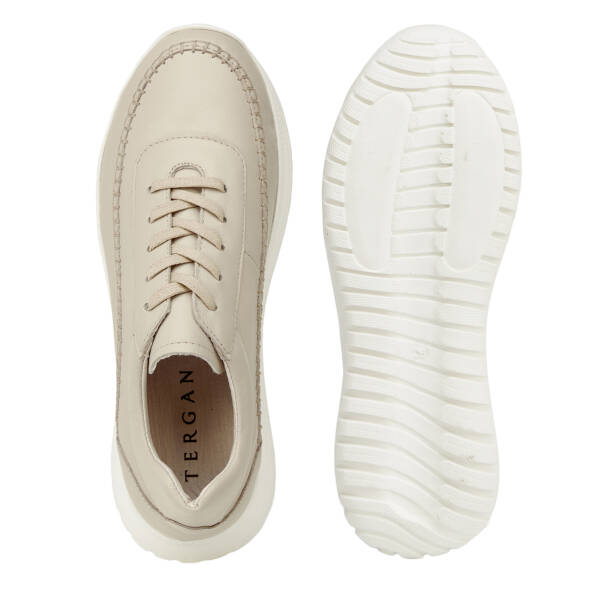 Bej Hakiki Deri Kadın Sneaker - K26I1AY68464-Q5Q - 6