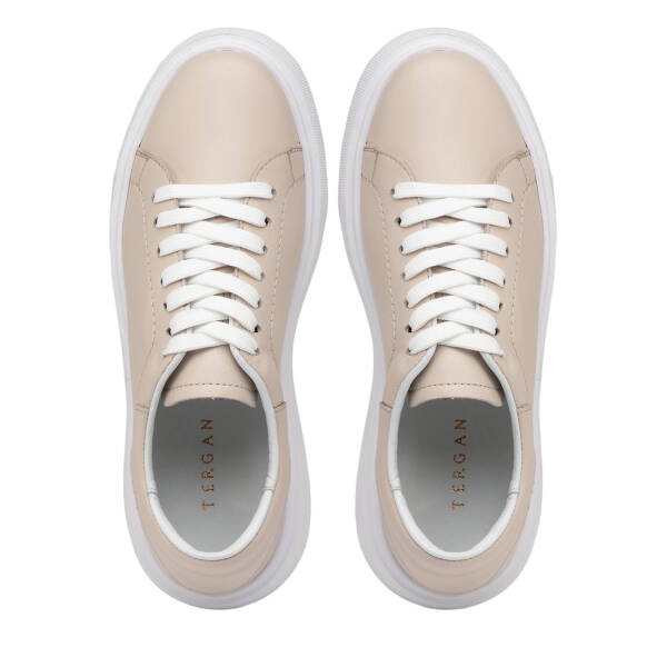 Bej Hakiki Deri Kadın Sneaker - K26I1AY68467-A25 - 5