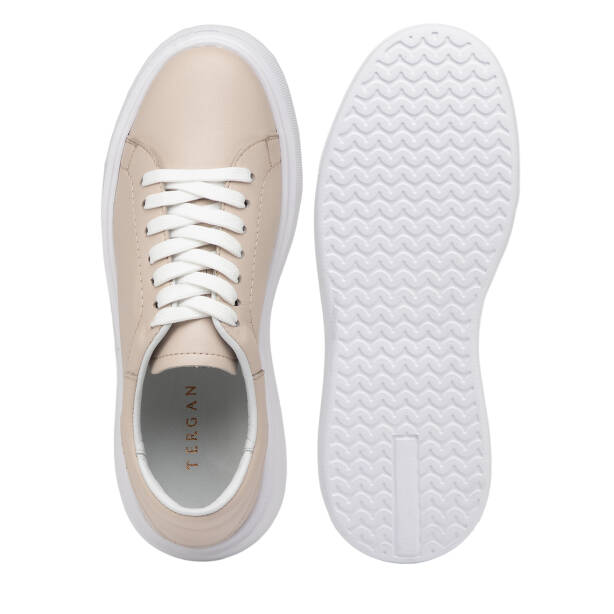 Bej Hakiki Deri Kadın Sneaker - K26I1AY68467-A25 - 6