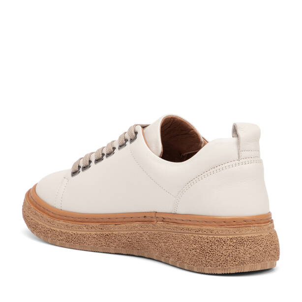 Bej Hakiki Deri Kadın Sneaker - K26I1AY68663-A25 - Tergan