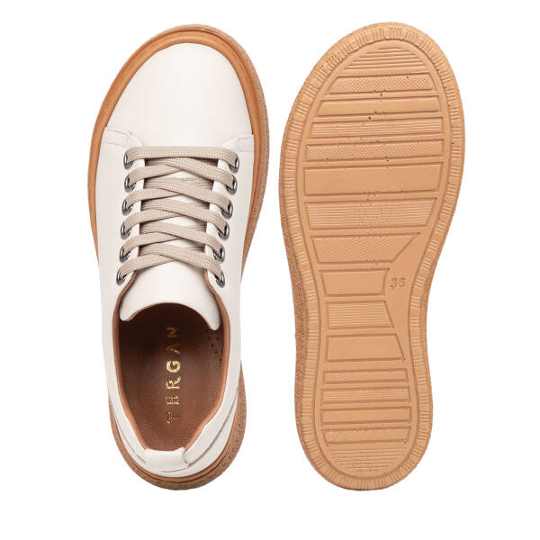 Bej Hakiki Deri Kadın Sneaker - K26I1AY68663-A25 - 6