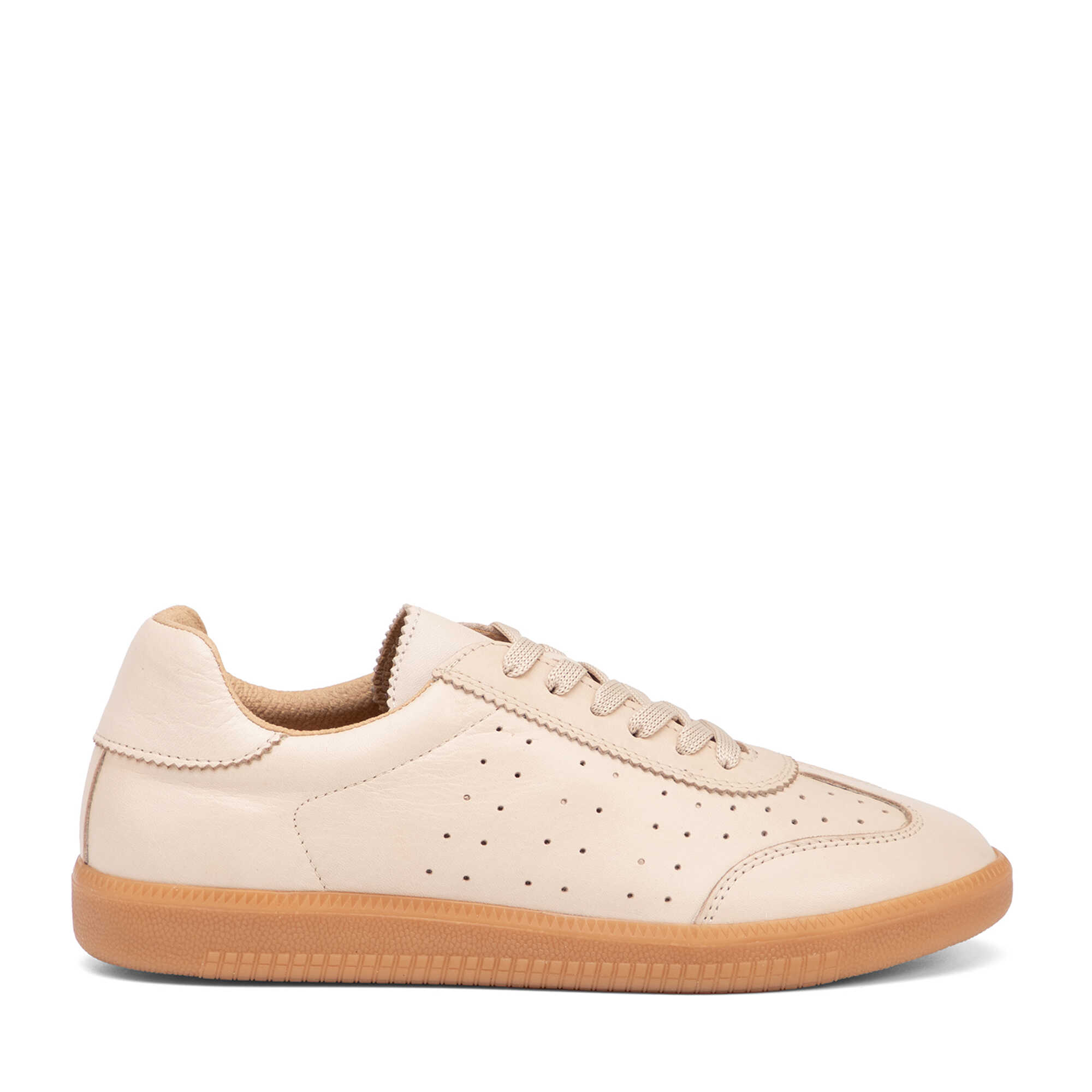 Bej Hakiki Deri Kadın Sneaker - K26I1AY68665-A25