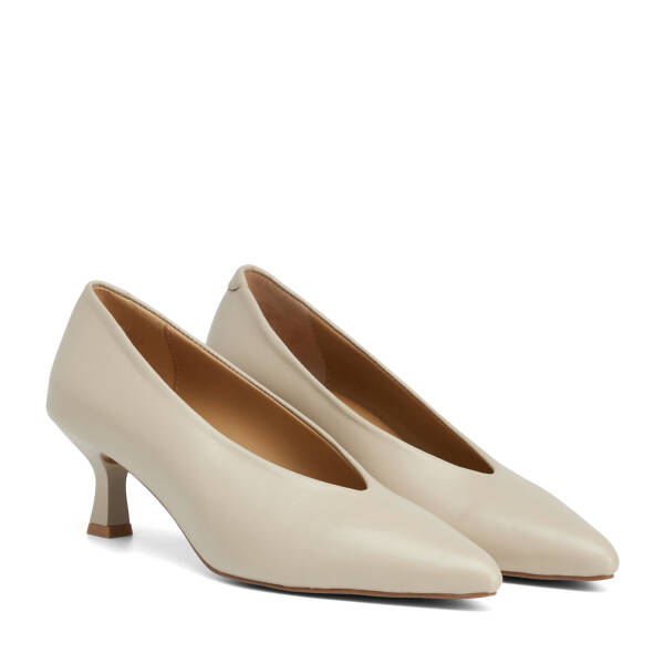Bej Hakiki Deri Kadın Stiletto - K26S1AY68949-A25 - 2