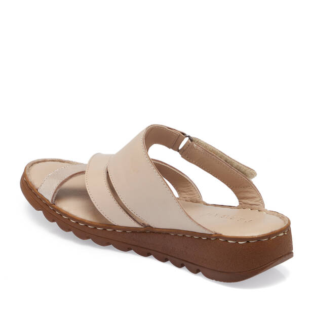 Bej Hakiki Deri Kadın Terlik - K26Y1TR68500-Q5Q - 3