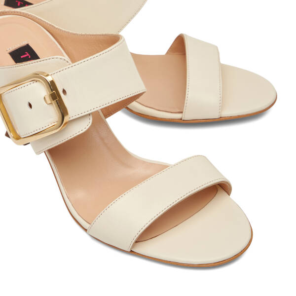 Bej Hakiki Deri Kadın Terlik - K26Y1TR68568-A25 - 3