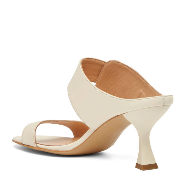 Bej Hakiki Deri Kadın Terlik - K26Y1TR68568-A25 - 4