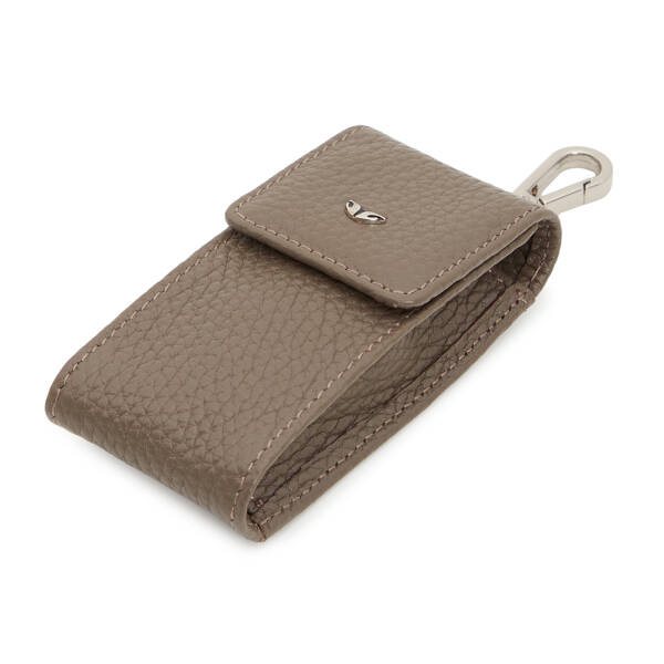 Bej Hakiki Deri Unisex Anahtarlık - S1AN00000095-B73 - 1