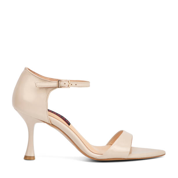 Bej Hakiki Rugan Deri Kadın Stiletto - K26Y1AY68548-A54 - 1