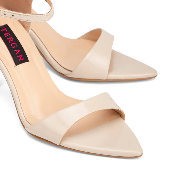 Bej Hakiki Rugan Deri Kadın Stiletto - K26Y1AY68548-A54 - 3