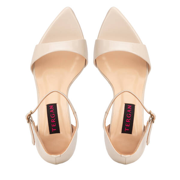 Bej Hakiki Rugan Deri Kadın Stiletto - K26Y1AY68548-A54 - 5