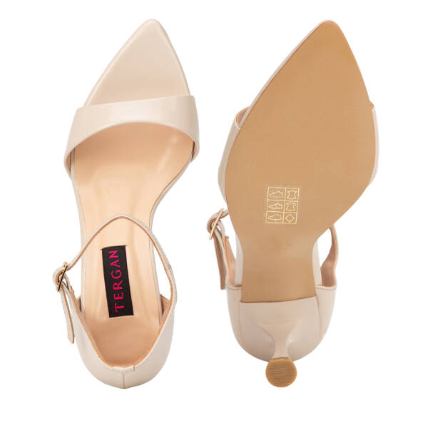 Bej Hakiki Rugan Deri Kadın Stiletto - K26Y1AY68548-A54 - 6
