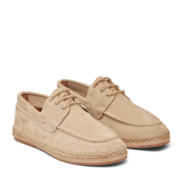 Bej Hakiki Süet Deri Erkek Espadril - E26I1AY57624-B79 - 2