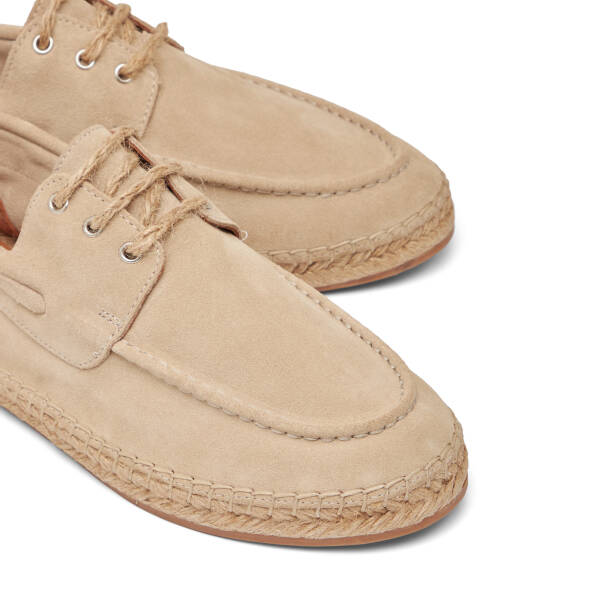 Bej Hakiki Süet Deri Erkek Espadril - E26I1AY57624-B79 - 3