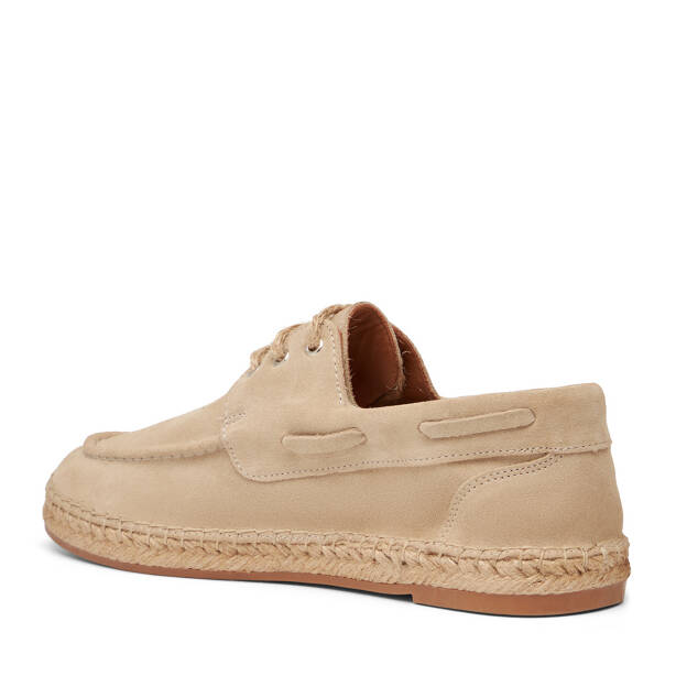 Bej Hakiki Süet Deri Erkek Espadril - E26I1AY57624-B79 - 4