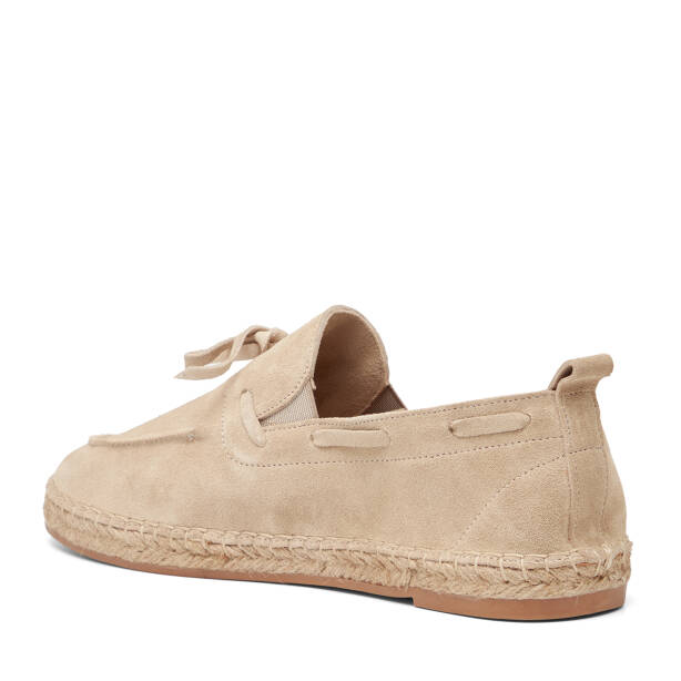 Bej Hakiki Süet Deri Erkek Espadril - E26I1AY57625-B79 - 4