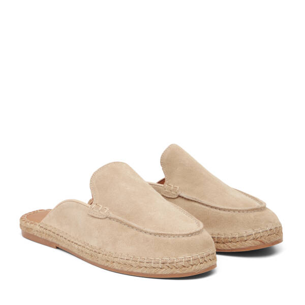 Bej Hakiki Süet Deri Erkek Espadril - E26Y1TR57623-B79 - 2