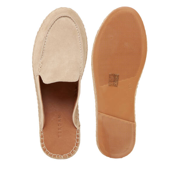 Bej Hakiki Süet Deri Erkek Espadril - E26Y1TR57623-B79 - 6