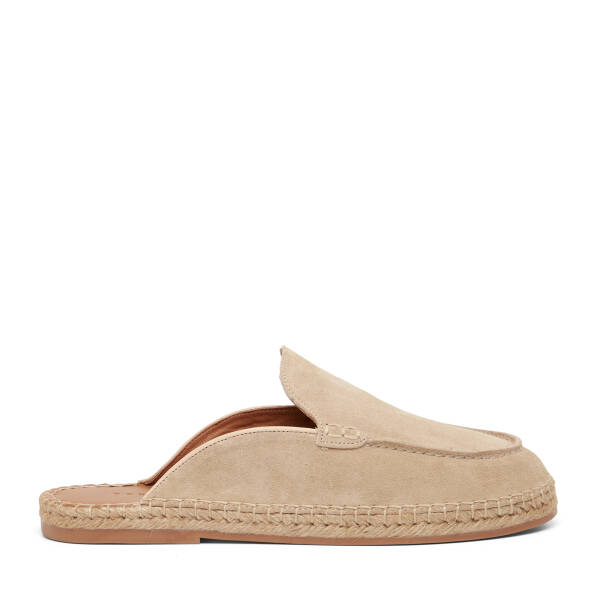Bej Hakiki Süet Deri Erkek Espadril - E26Y1TR57623-B79 - 1