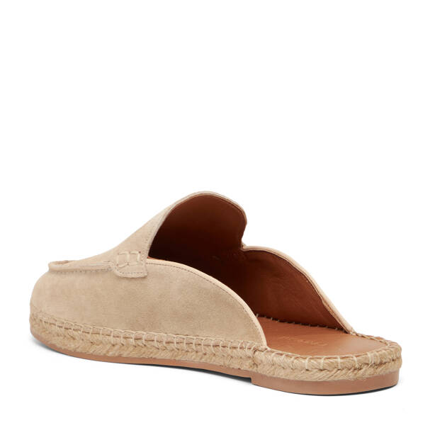 Bej Hakiki Süet Deri Erkek Espadril - E26Y1TR57623-B79 - Tergan