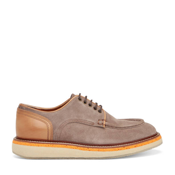 Bej Hakiki Süet Deri Erkek Klasik Ayakkabı - E25I1AY57194-T86 