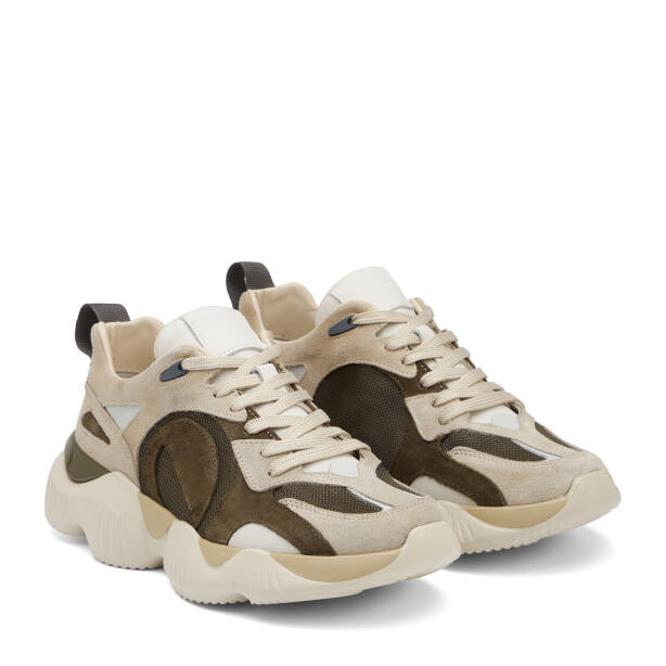 Bej Hakiki Süet Deri Erkek Sneaker - E26I1AY57598-C9W - 2
