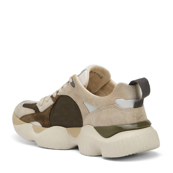 Bej Hakiki Süet Deri Erkek Sneaker - E26I1AY57598-C9W - 4