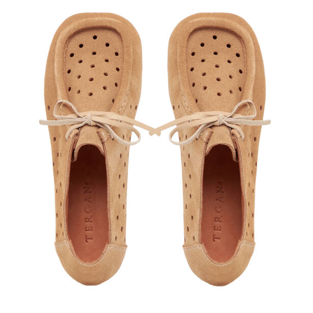 Bej Hakiki Süet Deri Kadın Casual Ayakkabı - K26I1AY68417-B79 - 5