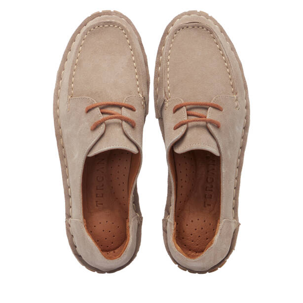 Bej Hakiki Süet Deri Kadın Loafer - K26I1AY68454-B79 - 5