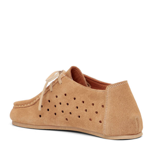 Bej Hakiki Süet Deri Kadın Makosen - K26I1AY68417-B79 - 4